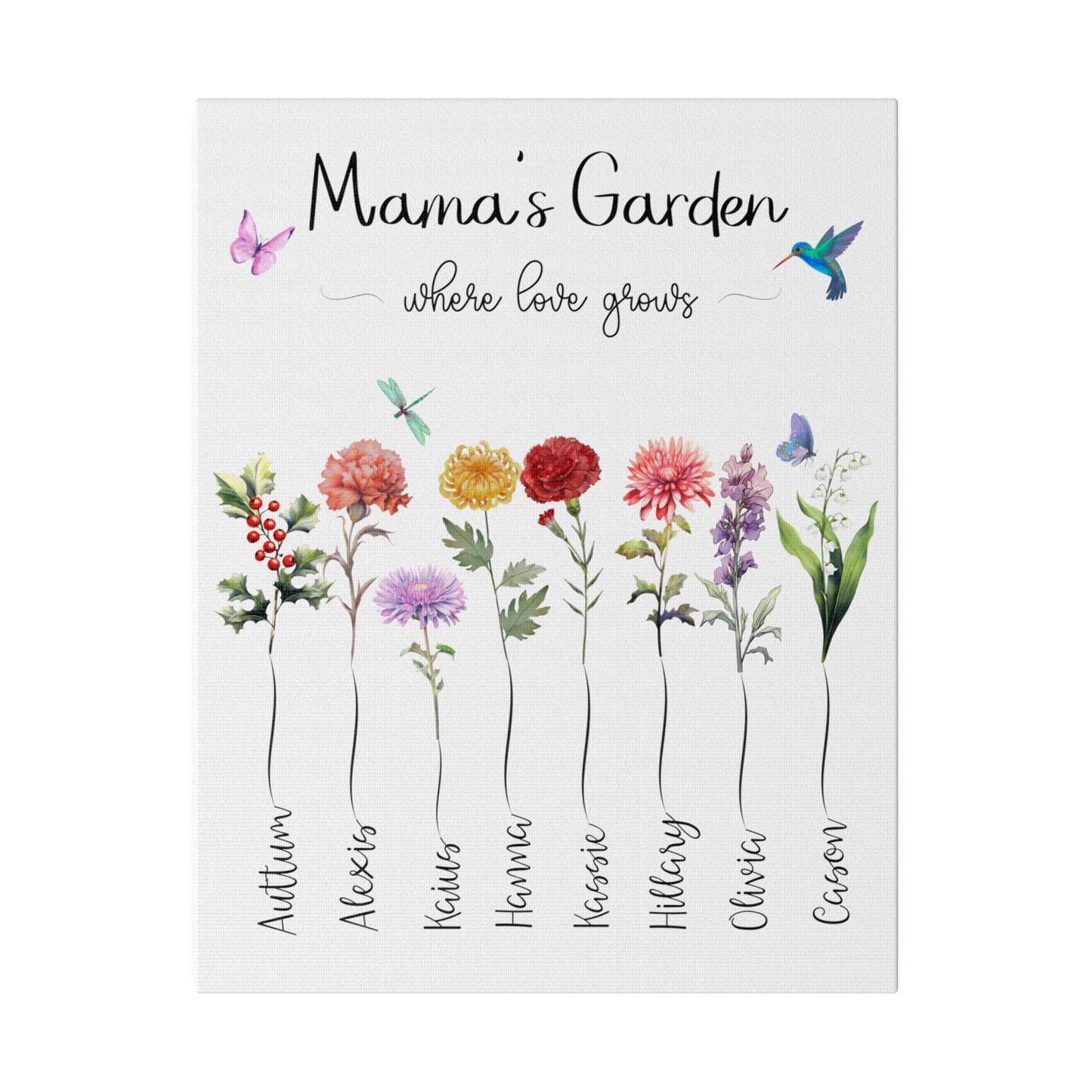 Theresa's Garden Matte Canvas, Stretched, 0.75"