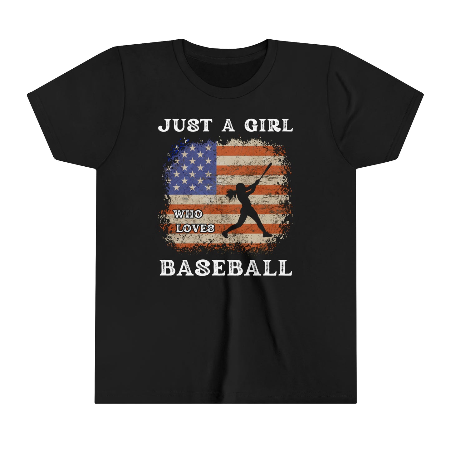 Just a Girl Who Loves Baseball - Youth Short Sleeve Tee